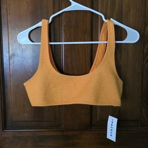 Orange sparkley bikini top from Pacsun